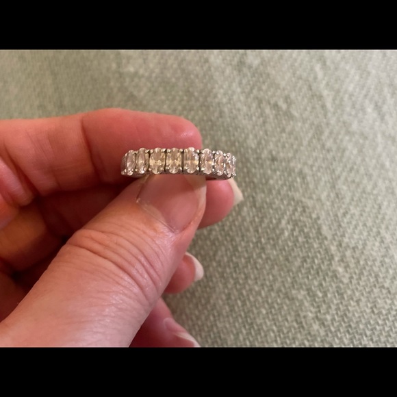 Judith Ripka diamonique anniversary band in size 8 - Picture 2 of 5